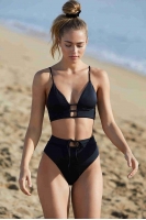 Angelsin Siyah Bikini Üstü Siyah