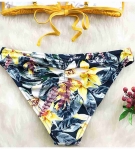 Angelsin - Angelsin Çiçekli Bikini Altı Çok Renkli